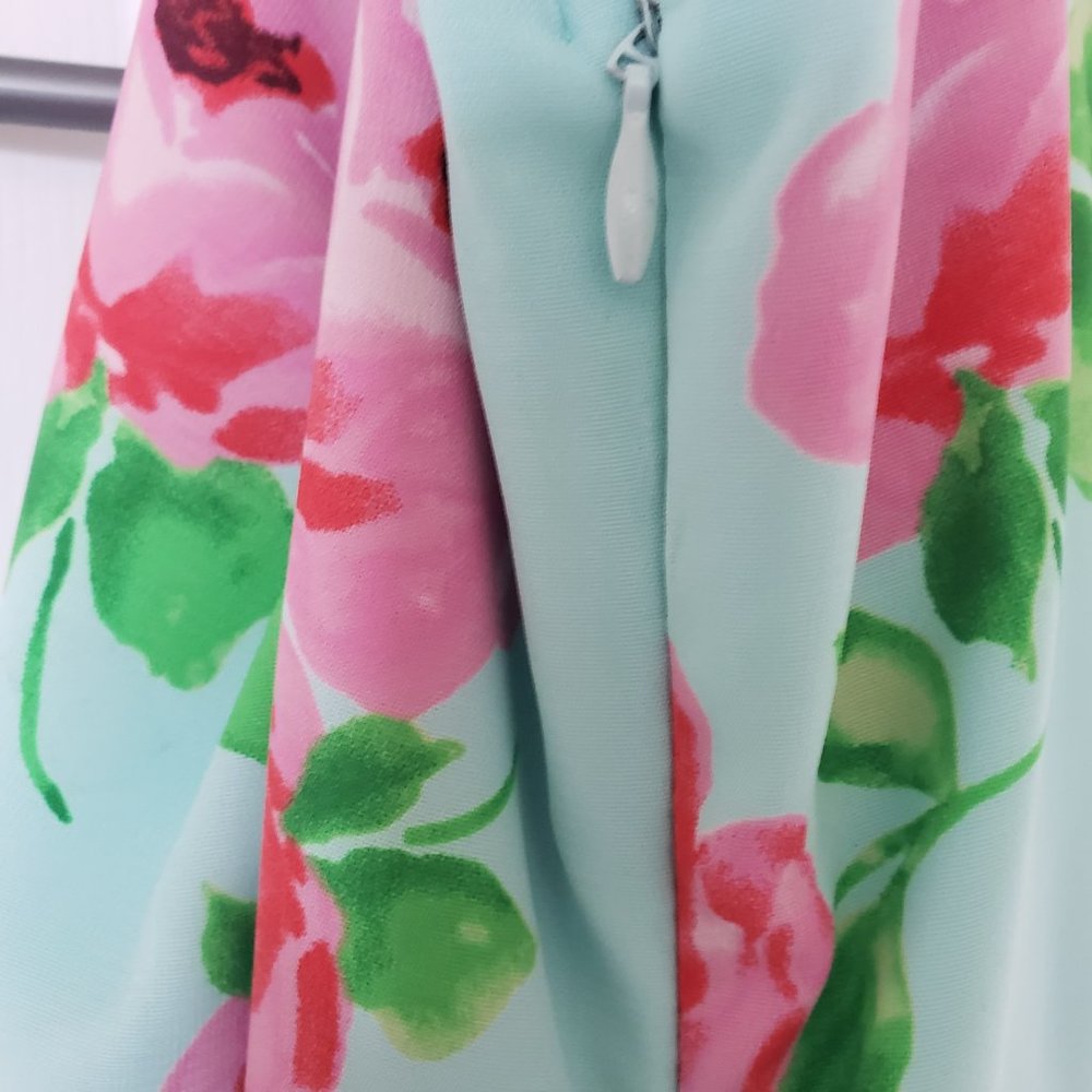 Bo Bel Aqua Dress Size Medium - Picture 8 of 9